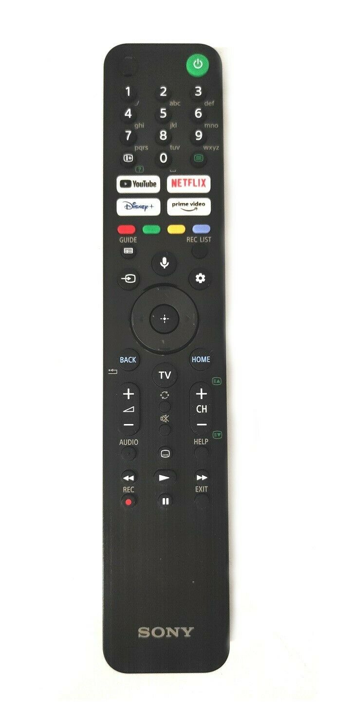 RMF-TX520E Оригинално дистанционно RMF-TX520E с гласово набиране от черна пластмаса/Voice Control, NETFLIX, Disney+ и Prime video