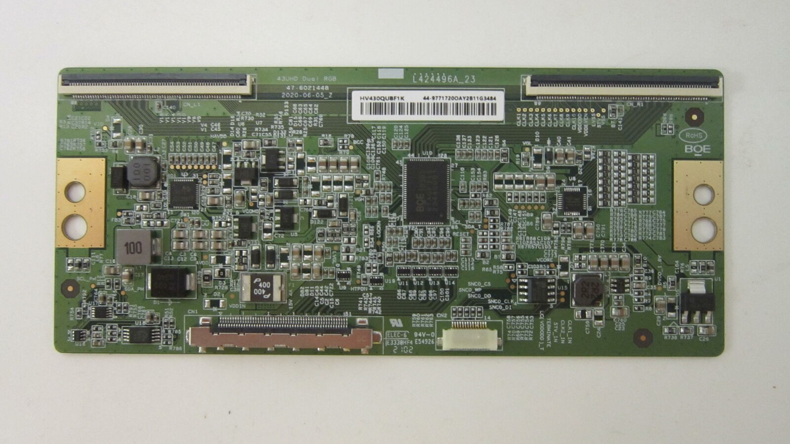 101410312 T-CON(43) BOE HV430QUBF7K (LCD YSCM043CCO01, HV430QUB-F7K) / KD-43X81K, KD-43X82K