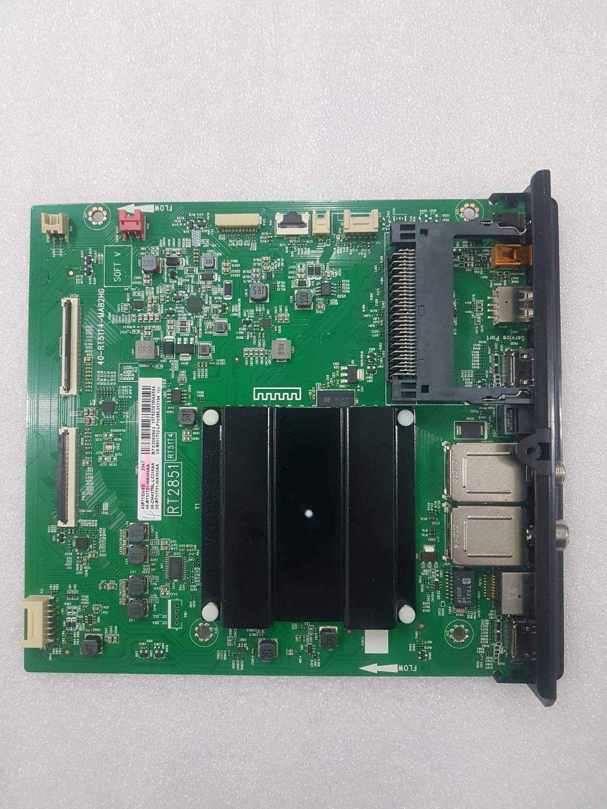 MB 43P715 MAIN BOARD 40-RT51T1-MAB2HG RT2851 RT5114 (LCD LVU430NDEL-MS9W11 V1 V430DJ1-Q01) / TCL 43P715X1