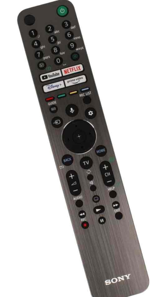 994803621 Оригинално дистанционно RM-ED059 алуминиев корпус, гласово набиране за SONY/Voice Control,YouTube, NETFLIX, Disney+ и Prime video