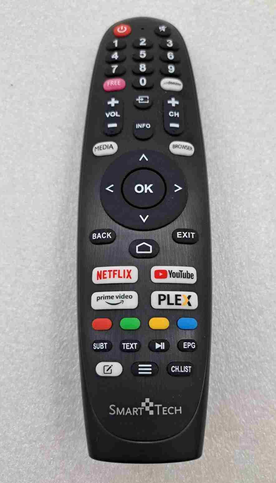 AN2404192 Оригинално смарт дистанционно AN4513-C1-1 за SmartTech / NETFLIX YouTube Prime video PLEX