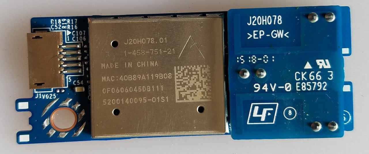 145885411 WLAN/BT MODULE(11N) WIFI J20H084 / 43W807C 49W807C 55W807C-