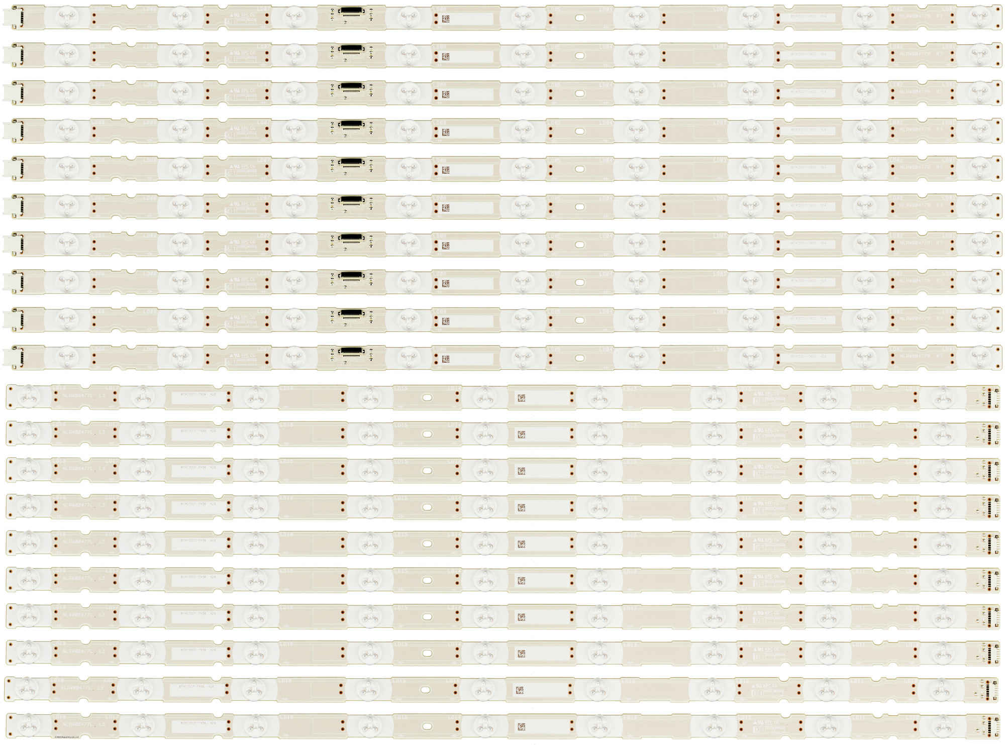 NLAW00477 LED SET YD8S009DND01B YD9S065DND01B, NLAW00477L 10*9led+NLAW00477R 10*9led, MBL-65030D018SN